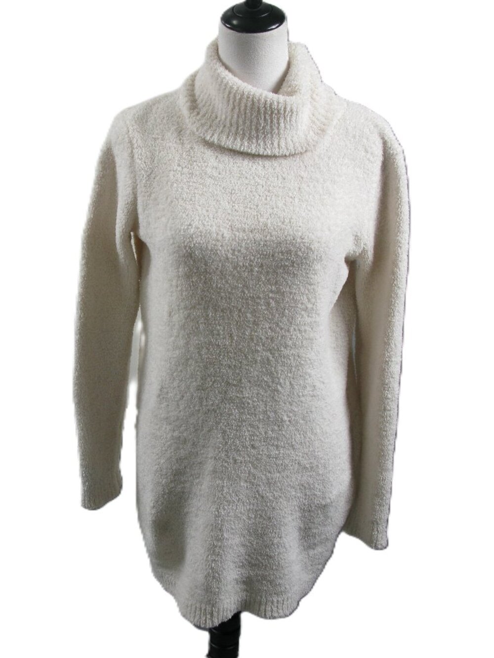 Forever 21 Cream Soft Cozy Turtleneck Tunic Sweater Size Medium